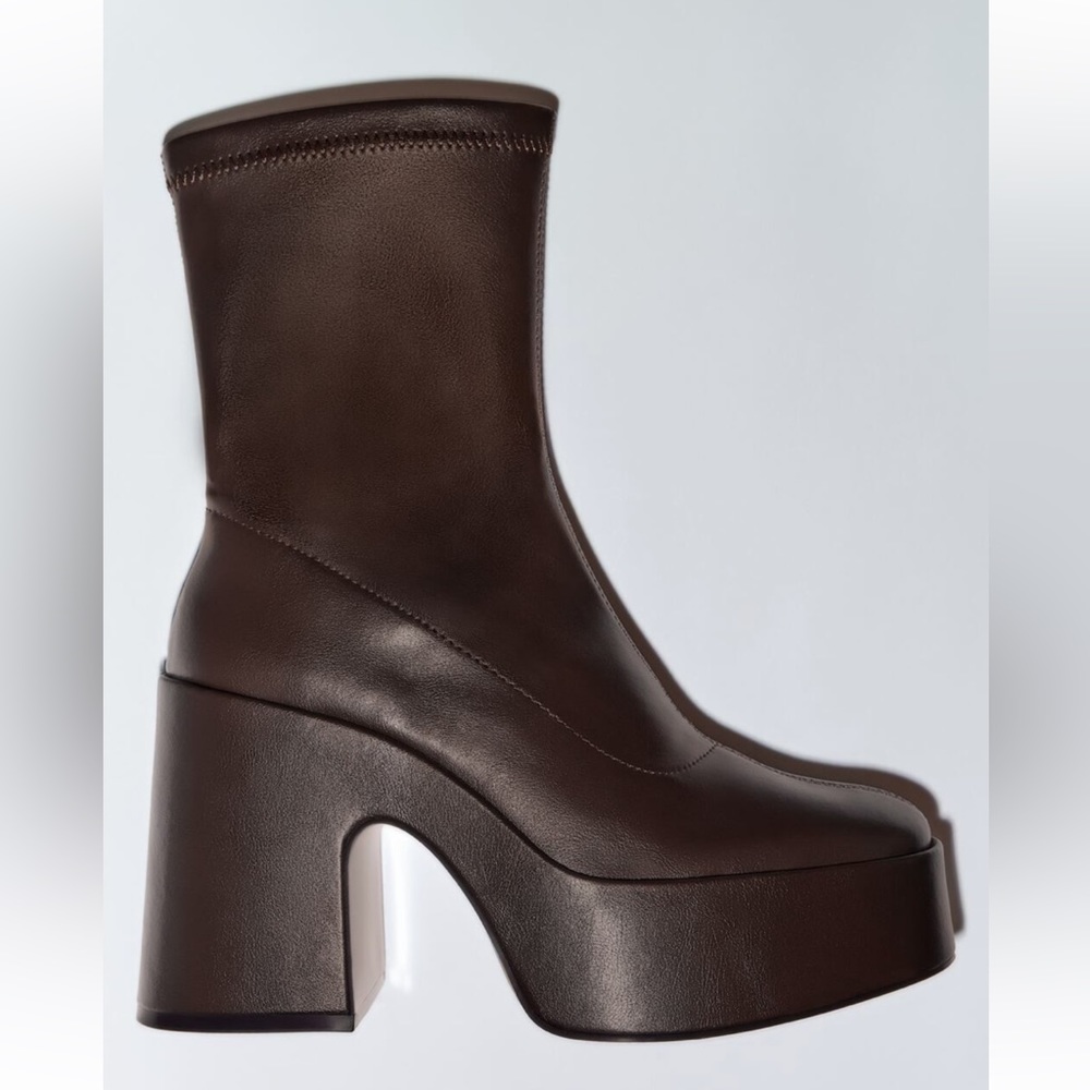 Chocolate Brown Platform Boots